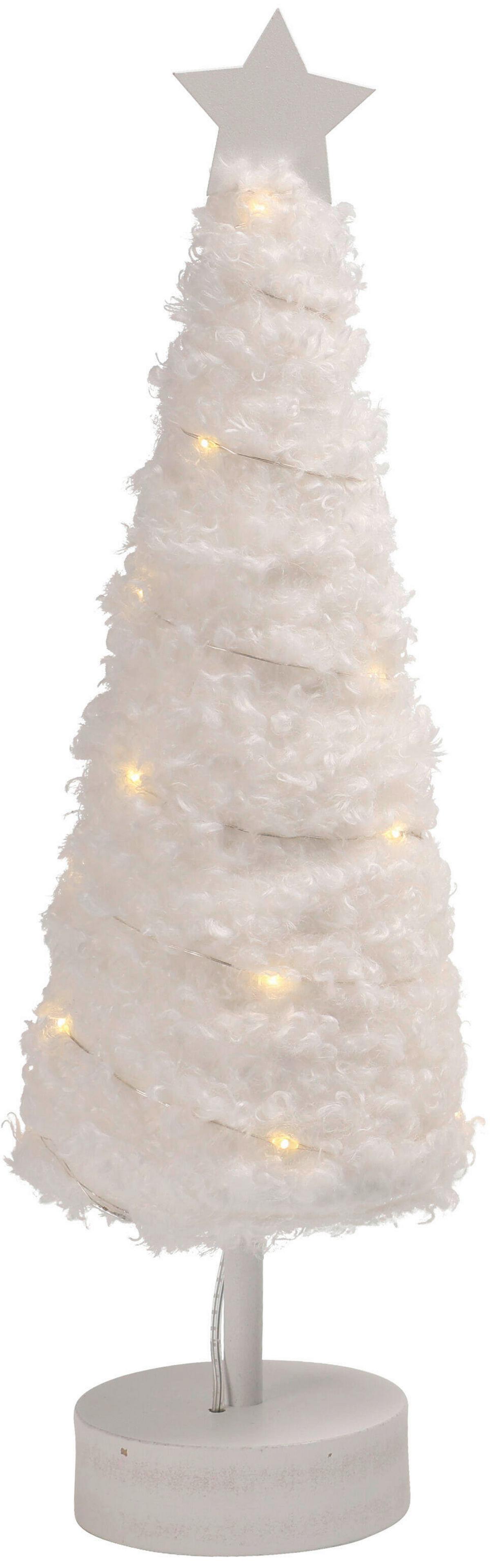 Dekoweihnachtsbaum, Weiß Ahr004170 - Weiß, MODERN, Holz (12/37cm)