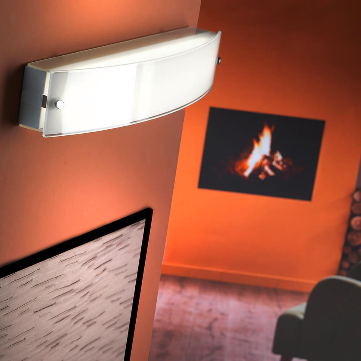 Spiegelleuchte 1006/Ap - Weiß, KONVENTIONELL, Metall (45/8/8cm)