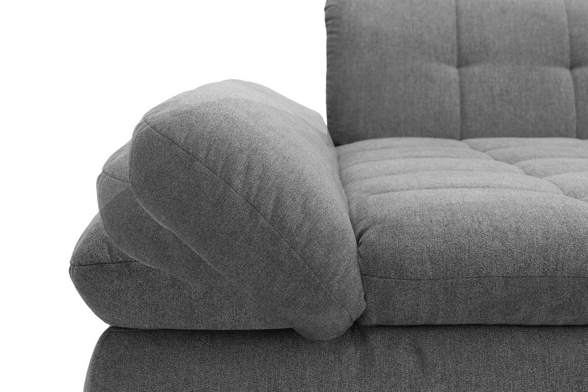 Ecksofa mit Armteilverstellung Moric Petrol Mikrofaser - Chromfarben/Petrol, KONVENTIONELL, Textil (300/172cm) - MID.YOU