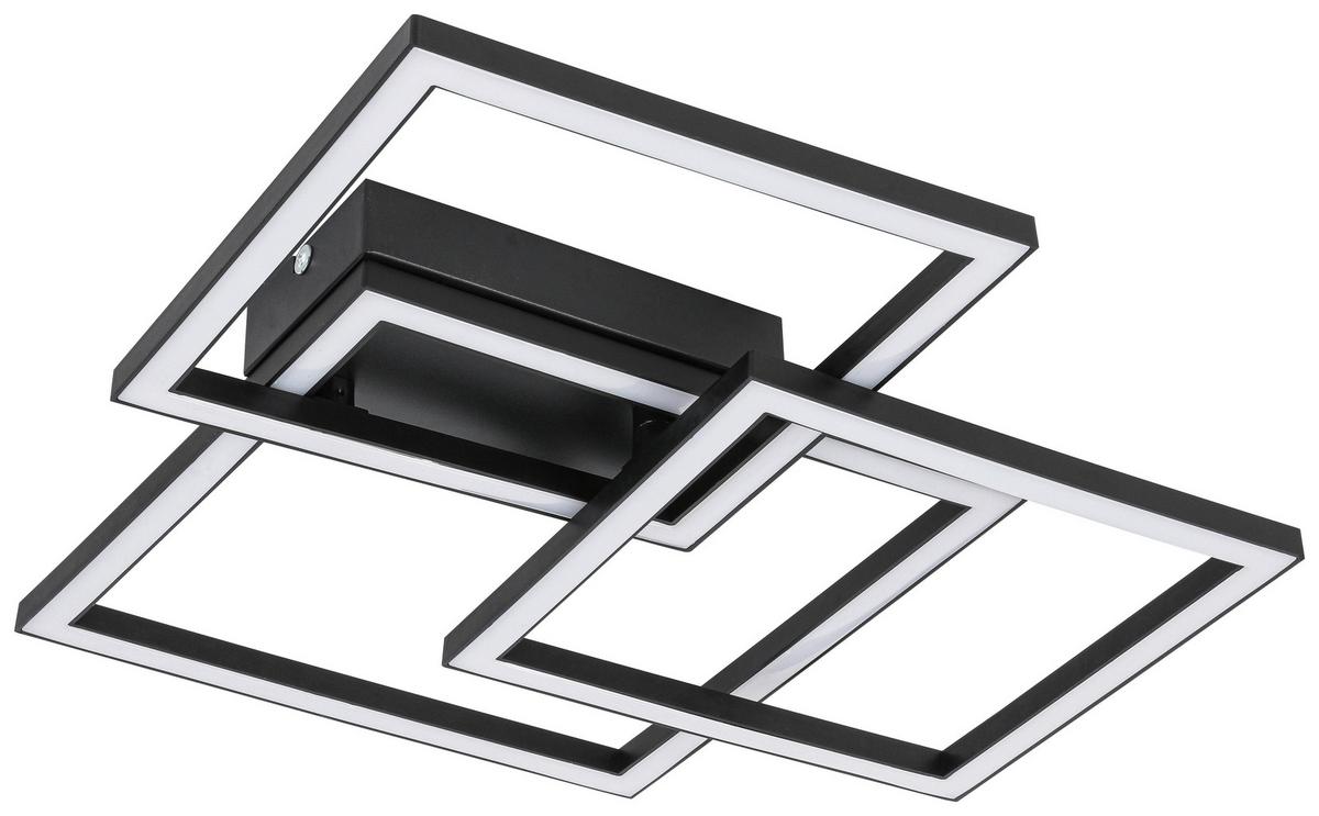 Stropné LED svietidlo Timre TIMRE - čierna, Modern, kov/plast (45,3/43,5/7,3cm) - Mömax