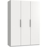 Drehtürenschrank B: 150 cm Level, Weiß - Weiß, MODERN, Holzwerkstoff (150/216/58cm) - MID.YOU