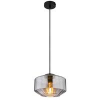 Hängeleuchte 15547h1 - Schwarz, Design, Glas/Metall (24/120cm) - Globo