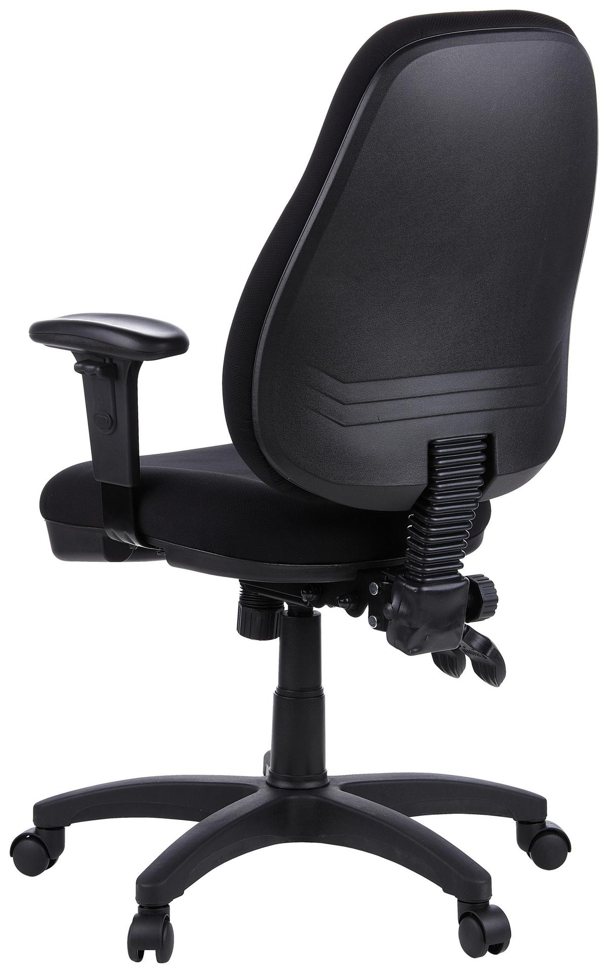 Bürostuhl Zenit Pro Schwarz Bis 120 Kg - Schwarz, Basics, Kunststoff/Textil (58/121/46cm) - MID.YOU
