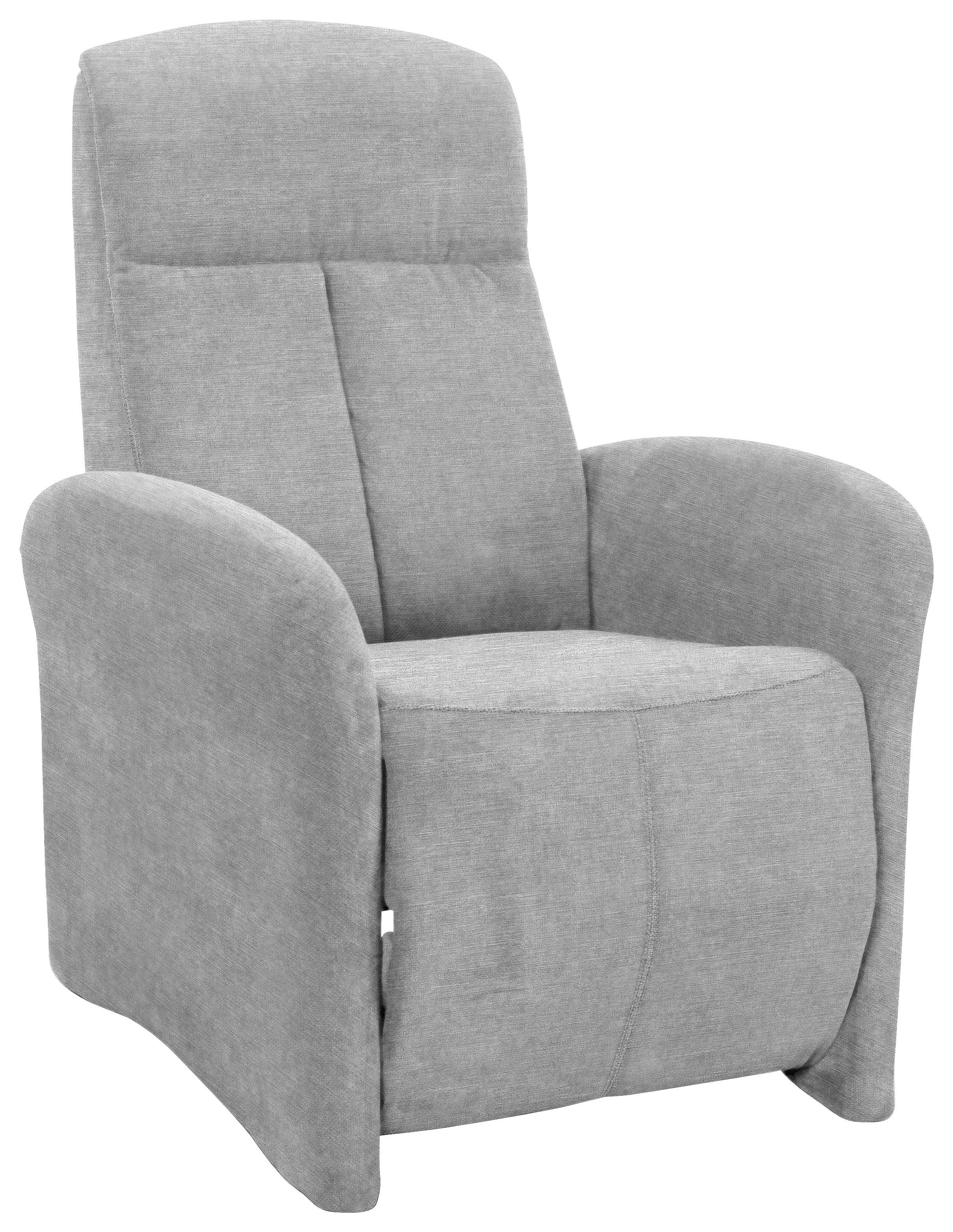 Tv-fotel Ralf - világosszürke, Modern, textil (75/108/87cm)