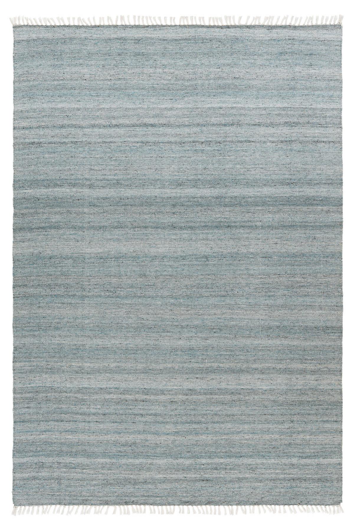 Flachwebeteppich My Nador 565 - Blau, Design, Textil (80/150cm) - Obsession