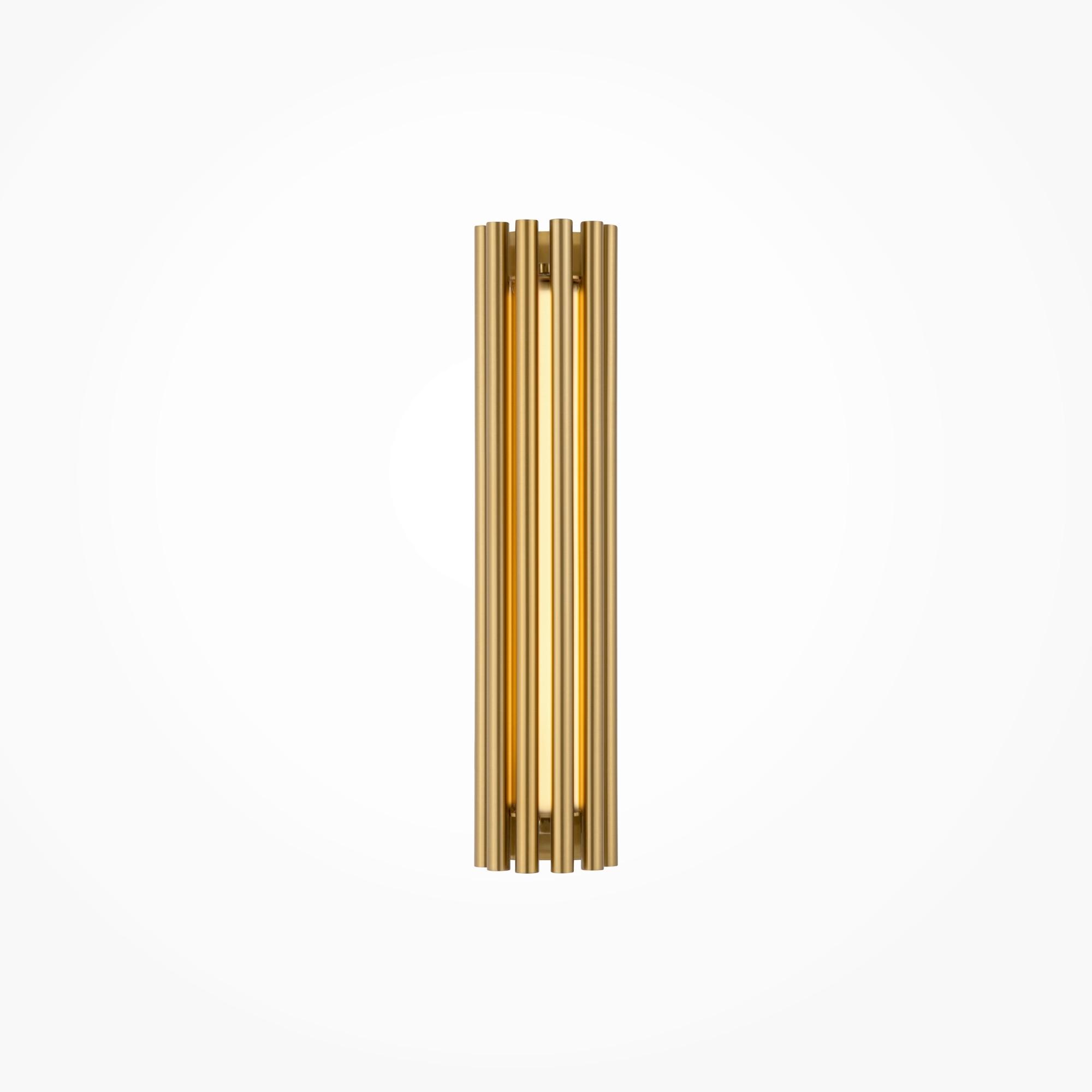 Wandleuchte Sonata - Messingfarben/Goldfarben, Trend, Kunststoff/Metall (8,1/36cm) - MAYTONI