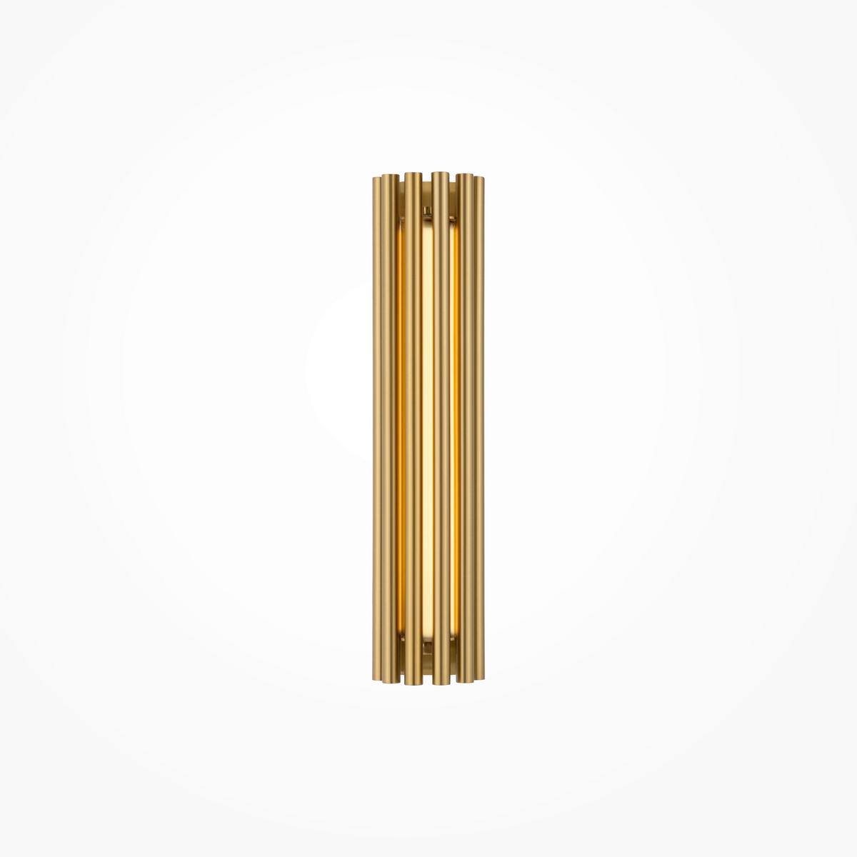 Wandleuchte Sonata - Messingfarben/Goldfarben, Trend, Kunststoff/Metall (8,1/36cm) - MAYTONI