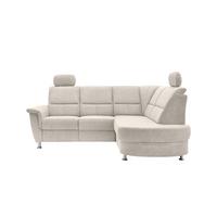 Ecksofa Mit Stauraum Parole Beige Chenille - Chromfarben/Beige, KONVENTIONELL, Textil (231/184cm) - Livetastic