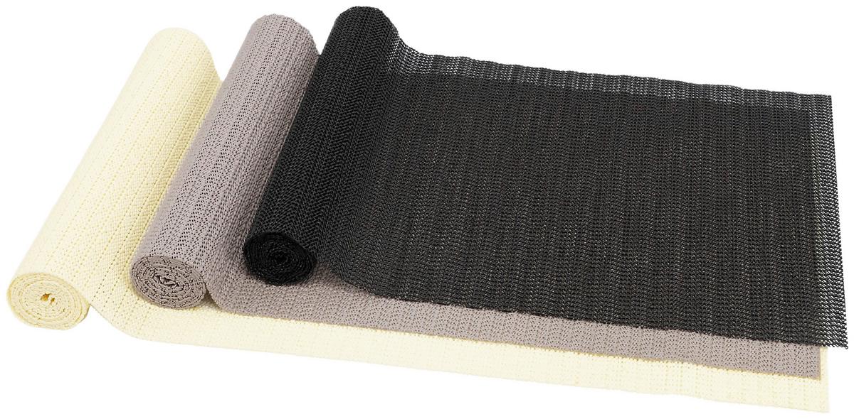 Antirutschmatte Inge - Creme/Schwarz, KONVENTIONELL, Kunststoff (30/150cm) - Ondega