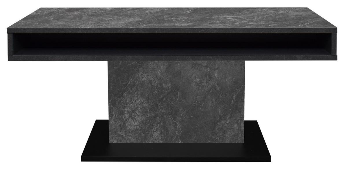 Couchtisch Lift Graphitfarben B: 110 Cm - Schwarz/Graphitfarben, Design, Holzwerkstoff/Metall (110/58-77/60cm) - MID.YOU