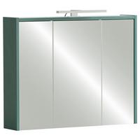 Spiegelschrank Lovis Sps 745 - Dunkelgrün/Weiß, MODERN, Glas/Holzwerkstoff (74,5/62,7/16,0cm) - MID.YOU