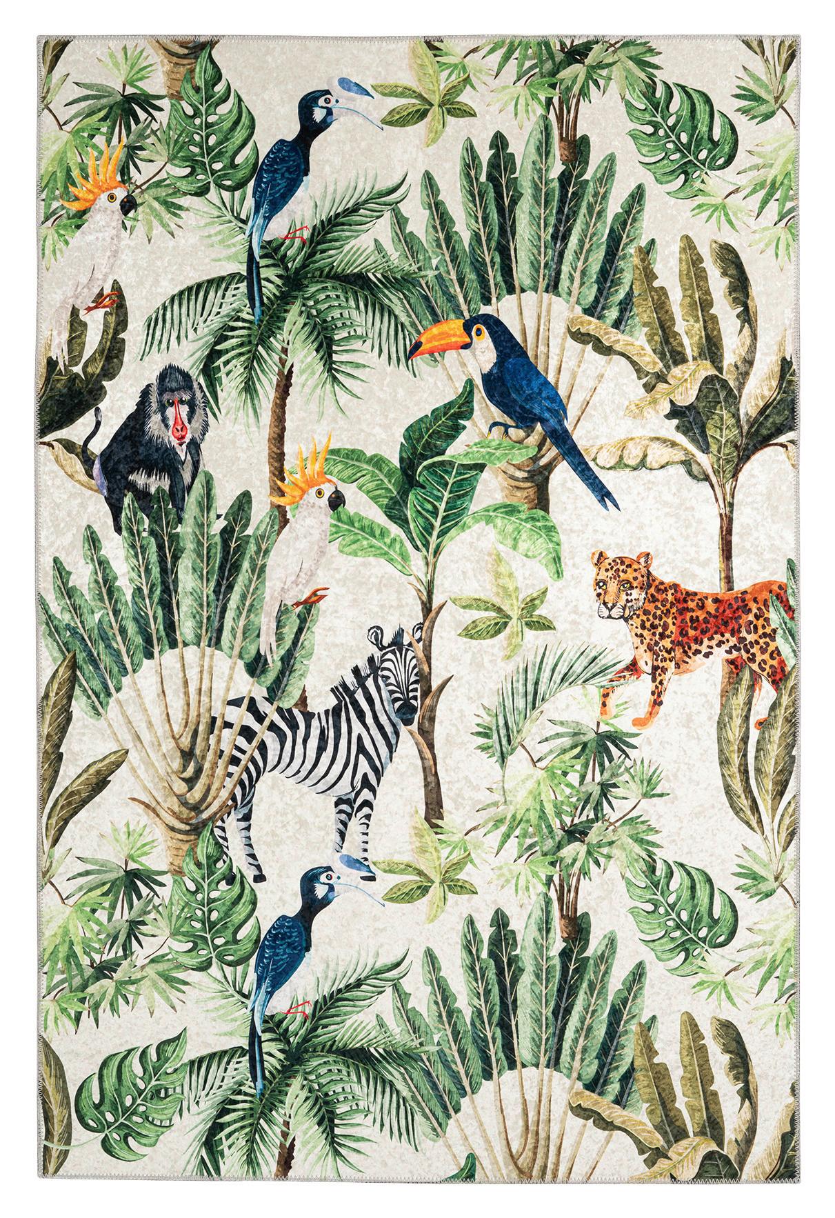 Flachwebteppich My Exotic - Multicolor, Design, Textil (160/230cm) - Obsession