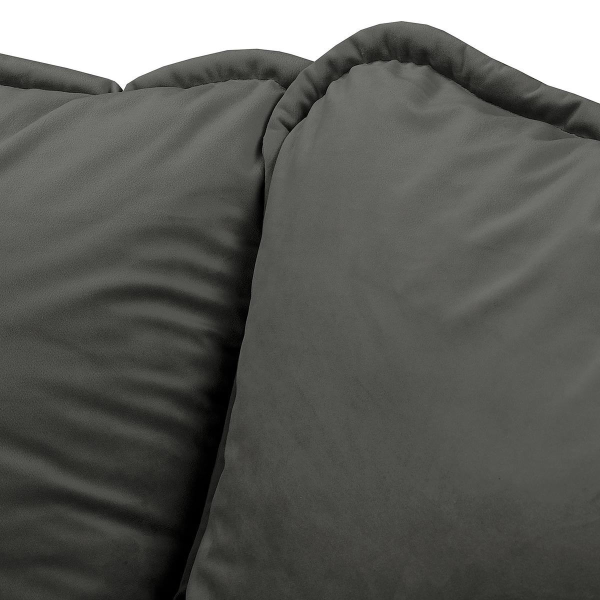 Ecksofa Beata Dunkelgrau S: 230x150 cm - Wengefarben/Dunkelgrau, Design, Textil (230/150cm) - Livetastic