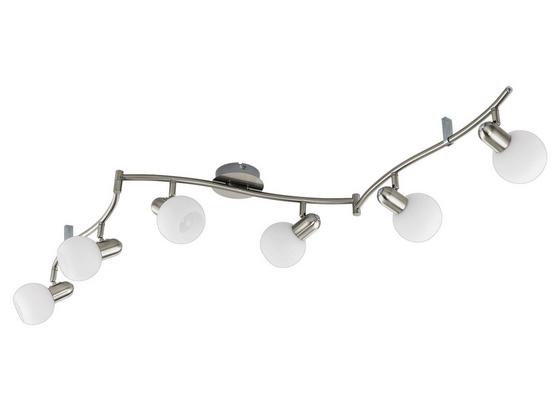 LED-Deckenleuchte Comba - Weiß/Nickelfarben, MODERN, Glas/Metall (10/139cm) LED-Deckenleuchte Comba - Weiß/Nickelfarben, MODERN, Glas/Metall (10/139cm)