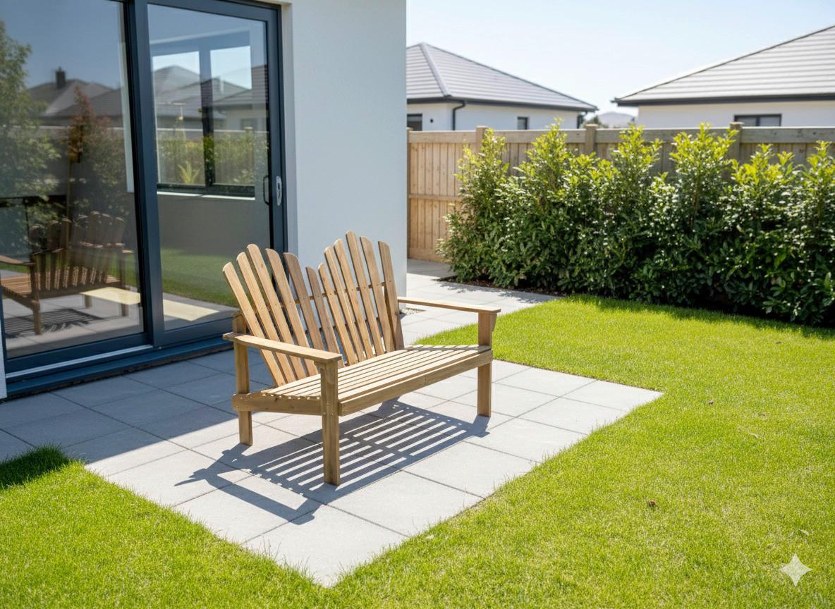 Gartenbank Akazie Braun LxBxH: 125x80x94 cm - Akaziefarben, Basics, Holz (125/80/94cm)