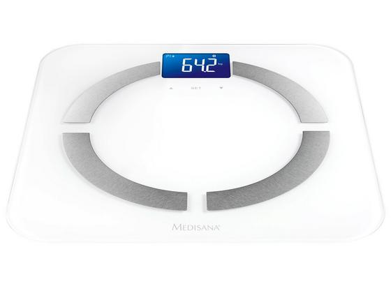 Personenwaage Bs 430 Connect - Weiß, MODERN, Kunststoff/Metall (32,5/32,5/2,5cm) - Medisana Personenwaage Bs 430 Connect - Weiß, MODERN, Kunststoff/Metall (32,5/32,5/2,5cm) - Medisana
