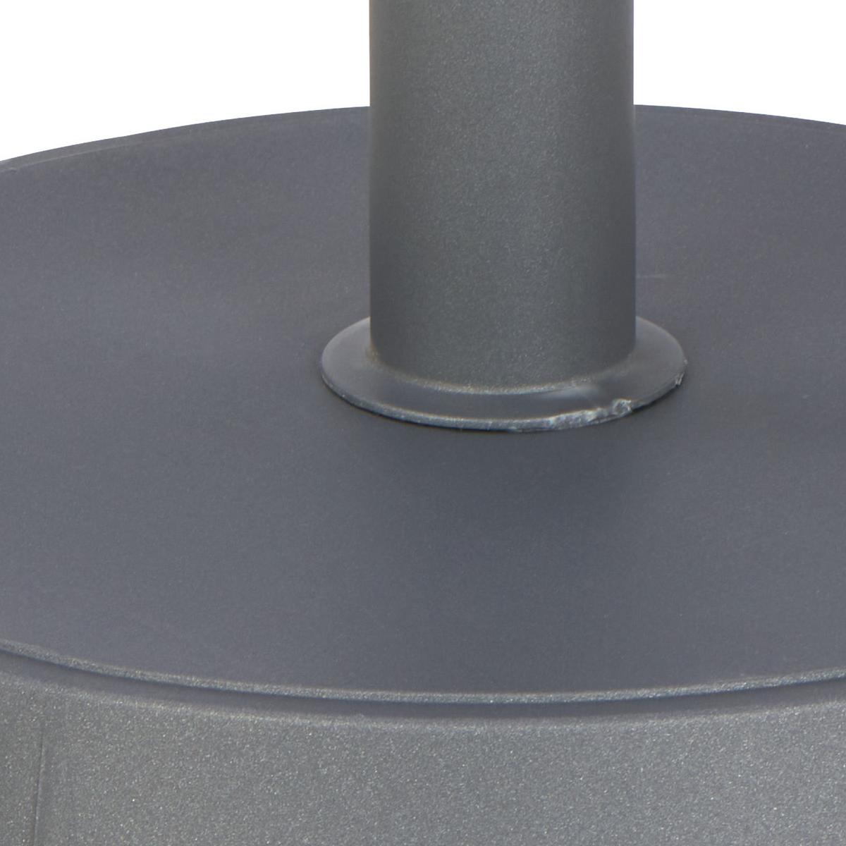 Schirmständer Kunststoff/Beton für DM 2,1-5,4 cm Hubert - Anthrazit, Basics, Kunststoff (40/34cm)