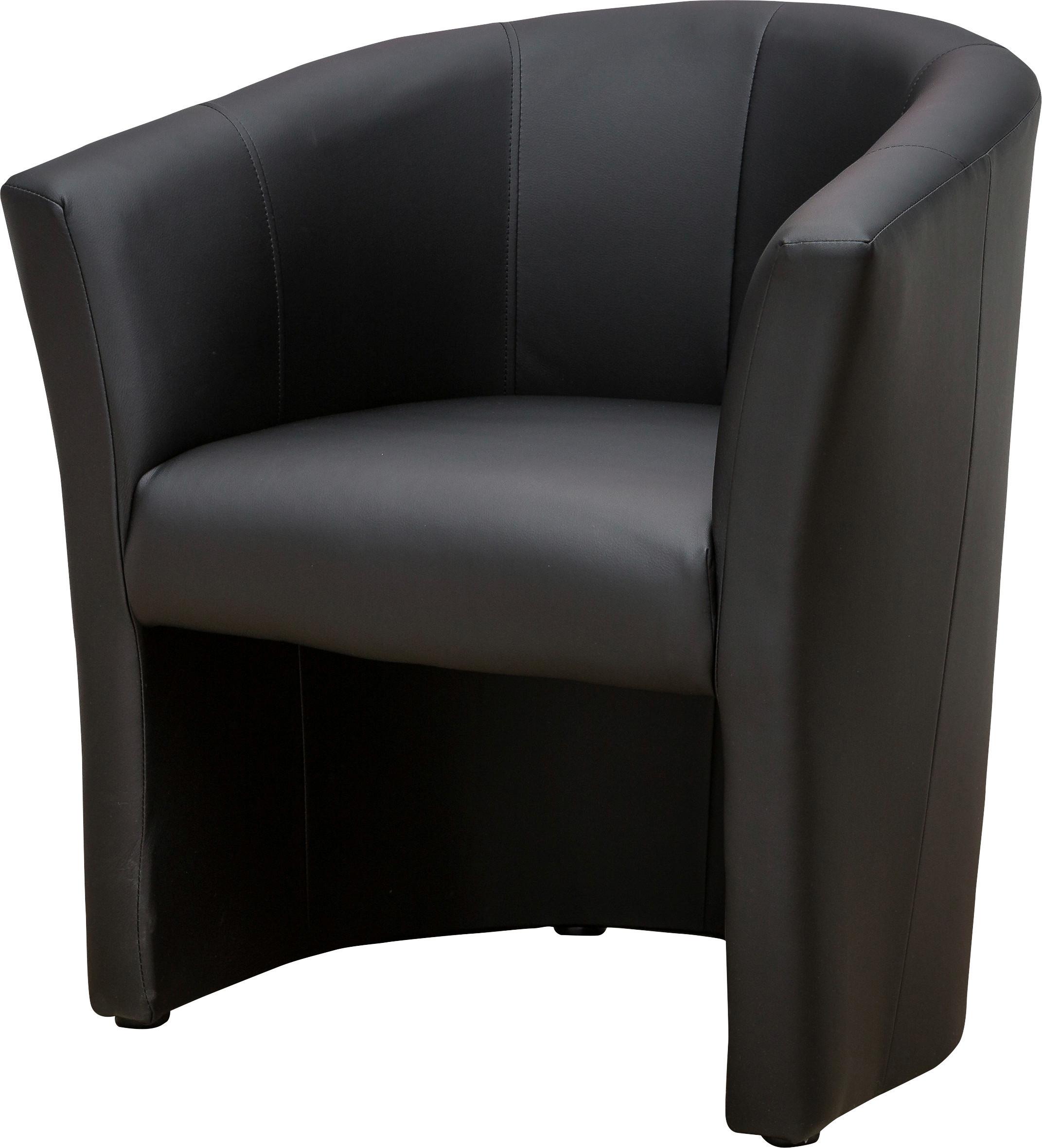 Fotel Bob - fekete, Basics, textil (66/77/65cm) - Best Price