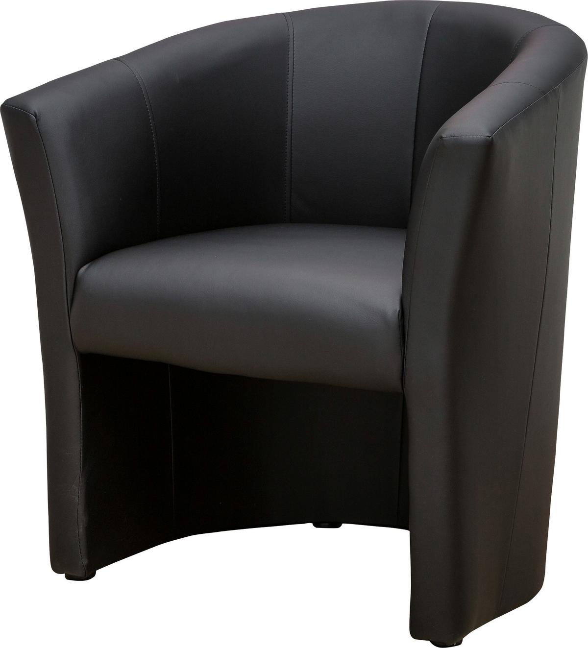 Fotel Bob - fekete, Basics, textil (66/77/65cm) - Best Price