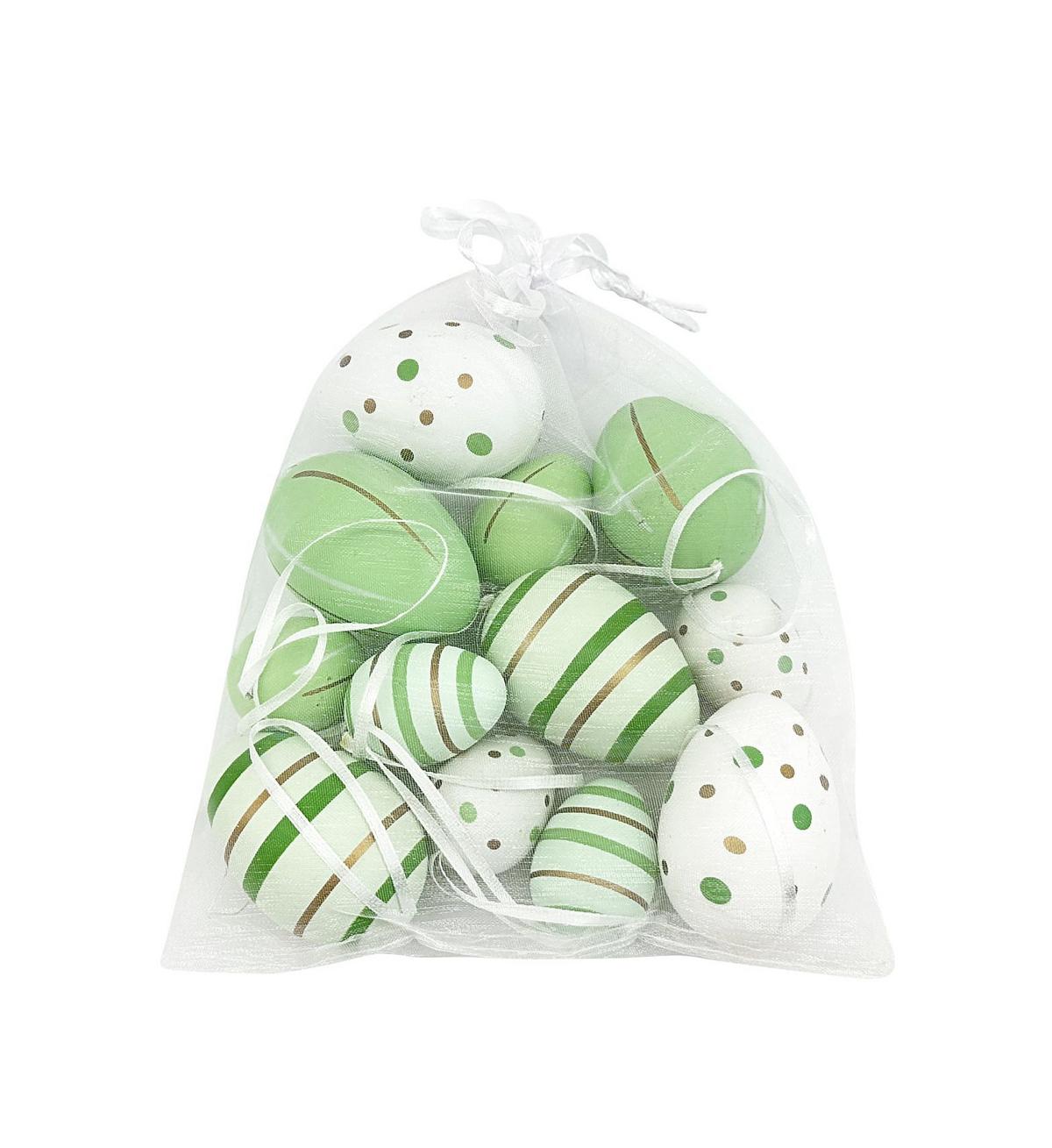 Dekoeier Julian - Weiß/Grün, KONVENTIONELL, Kunststoff - Luca Bessoni