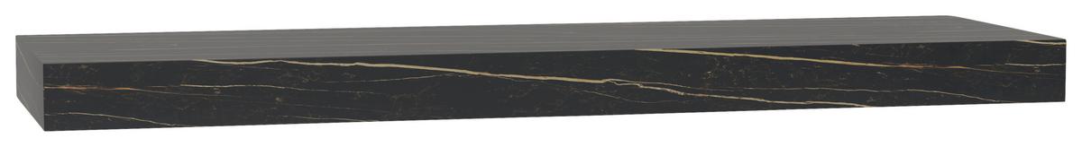 Wandkonsole Las Vegas Schwarz Marmoroptik B: 160 cm - Schwarz, MODERN, Holzwerkstoff (160/10/48cm) - Vertico