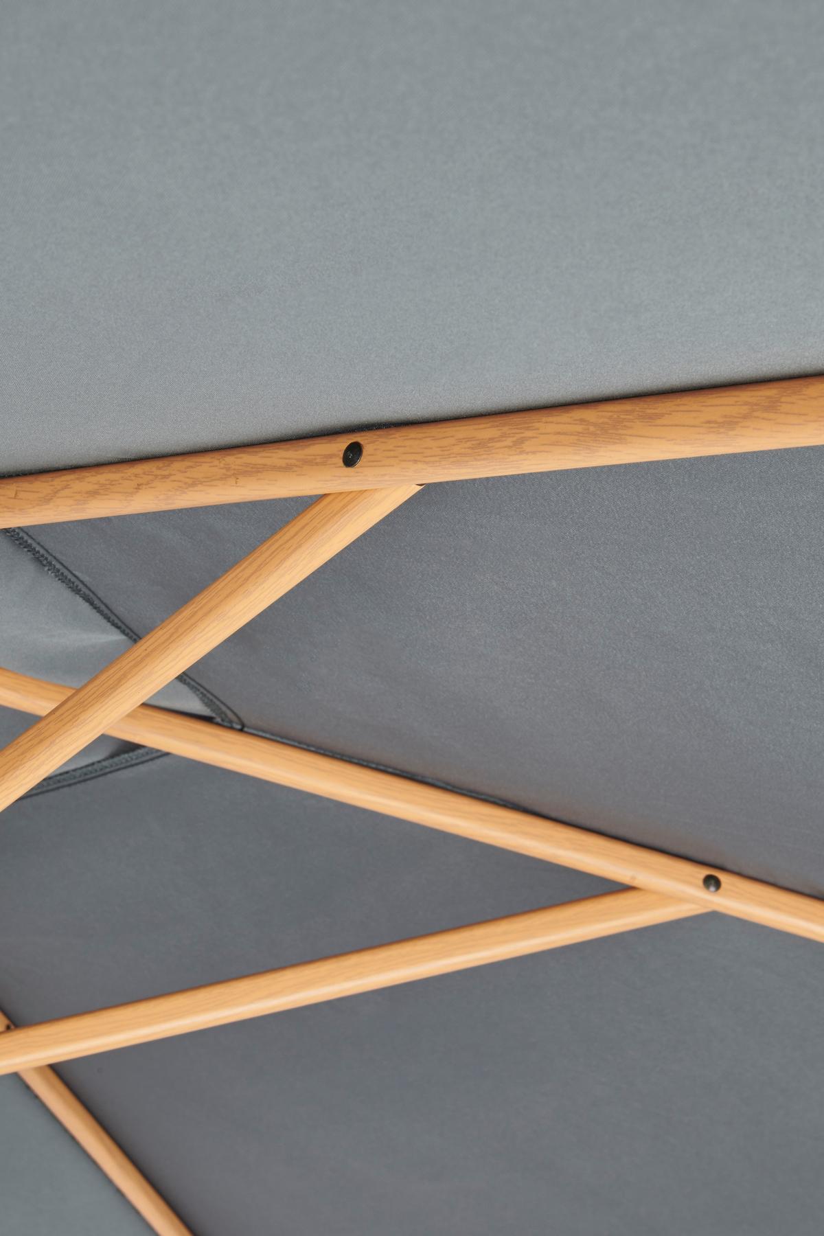 Ampelschirm Exellent Bht: 300x300x248 Cm Anthrazit - Anthrazit/Braun, MODERN, Textil/Metall (300/300/248cm) - Beldano