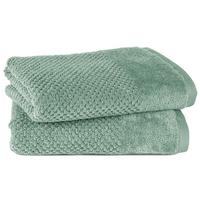 FROTTIERSET Popcorn 2er Set Salbeigrün - Salbeigrün, Basics, Textil (50/100/10cm)