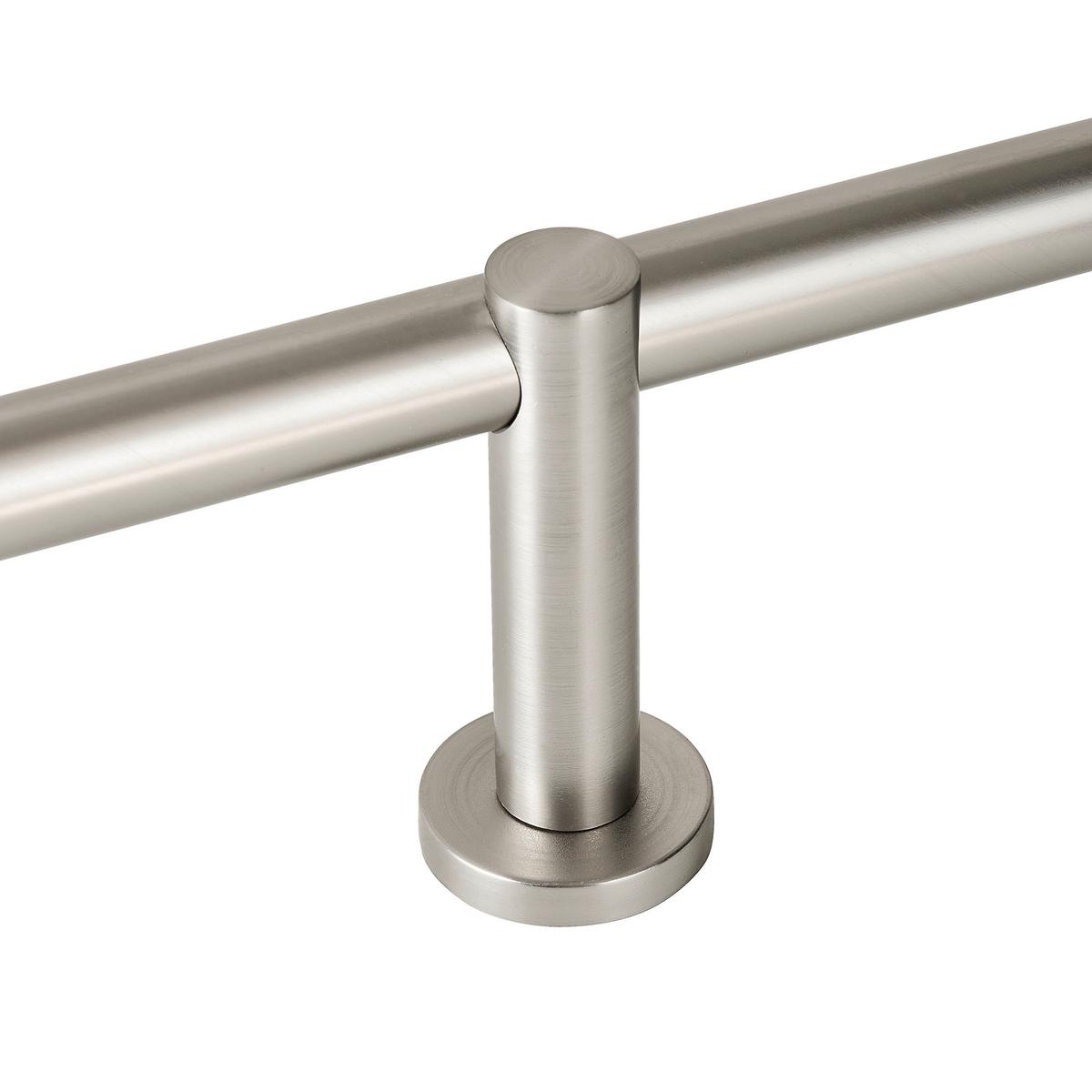 Sada tyčí na závesy Rillcube, 120-210cm - farba ušľachtilej ocele, kov (120-210cm) - Premium Living