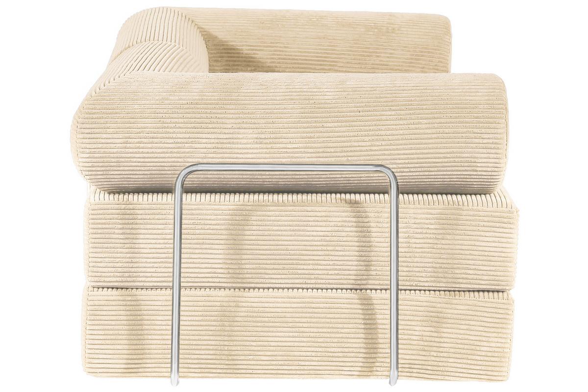 Sessel Elysium Beige B: 180 cm - Beige, Design, Textil (180/70/100cm) - P & B
