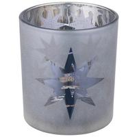 Teelichtglas Nadine - Lila, KONVENTIONELL, Glas (7/8cm) - Luca Bessoni