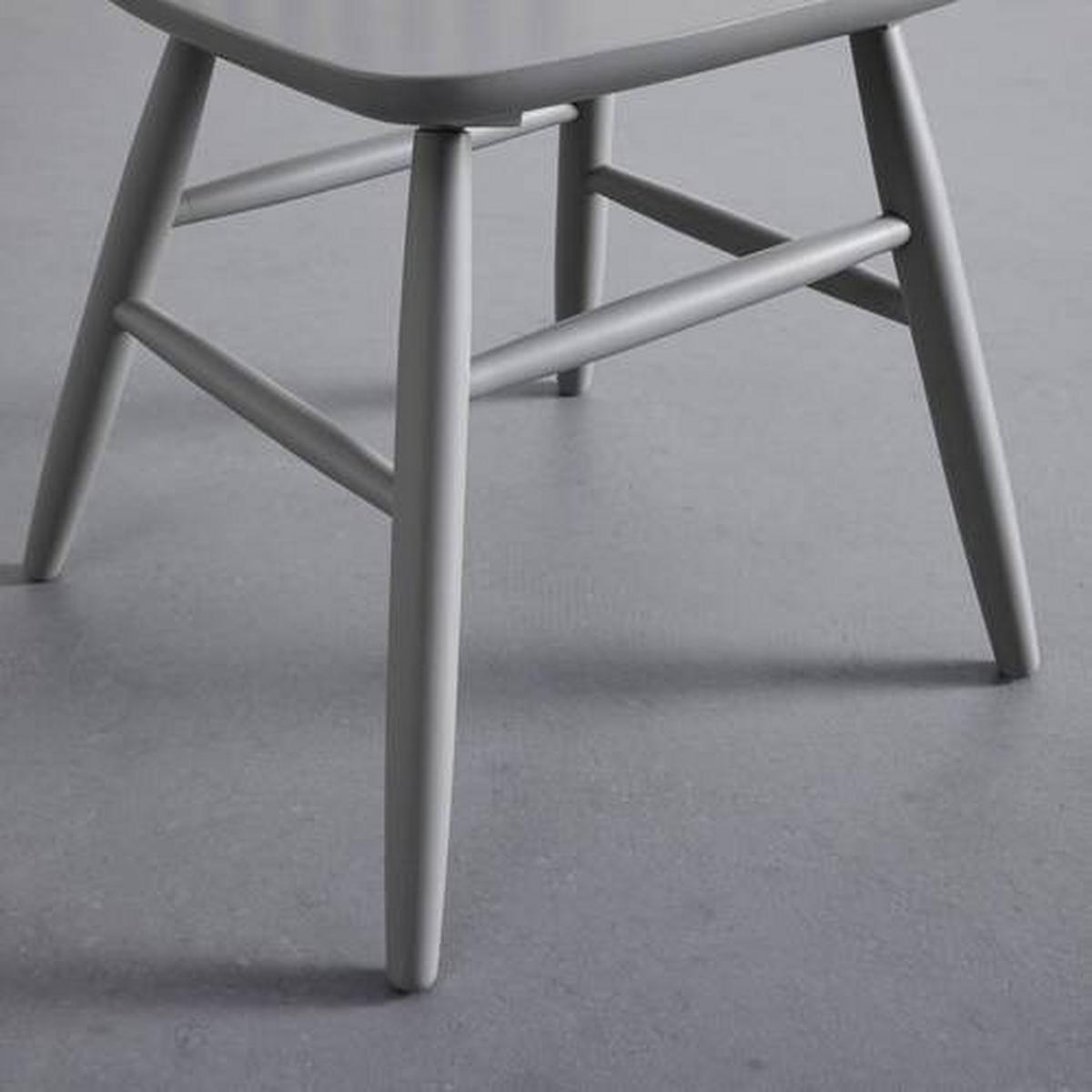 Sada židlí z masivu PEDRO šedá 2ks - šedá, Moderní, dřevo (48/89/52cm) - Bessagi Home