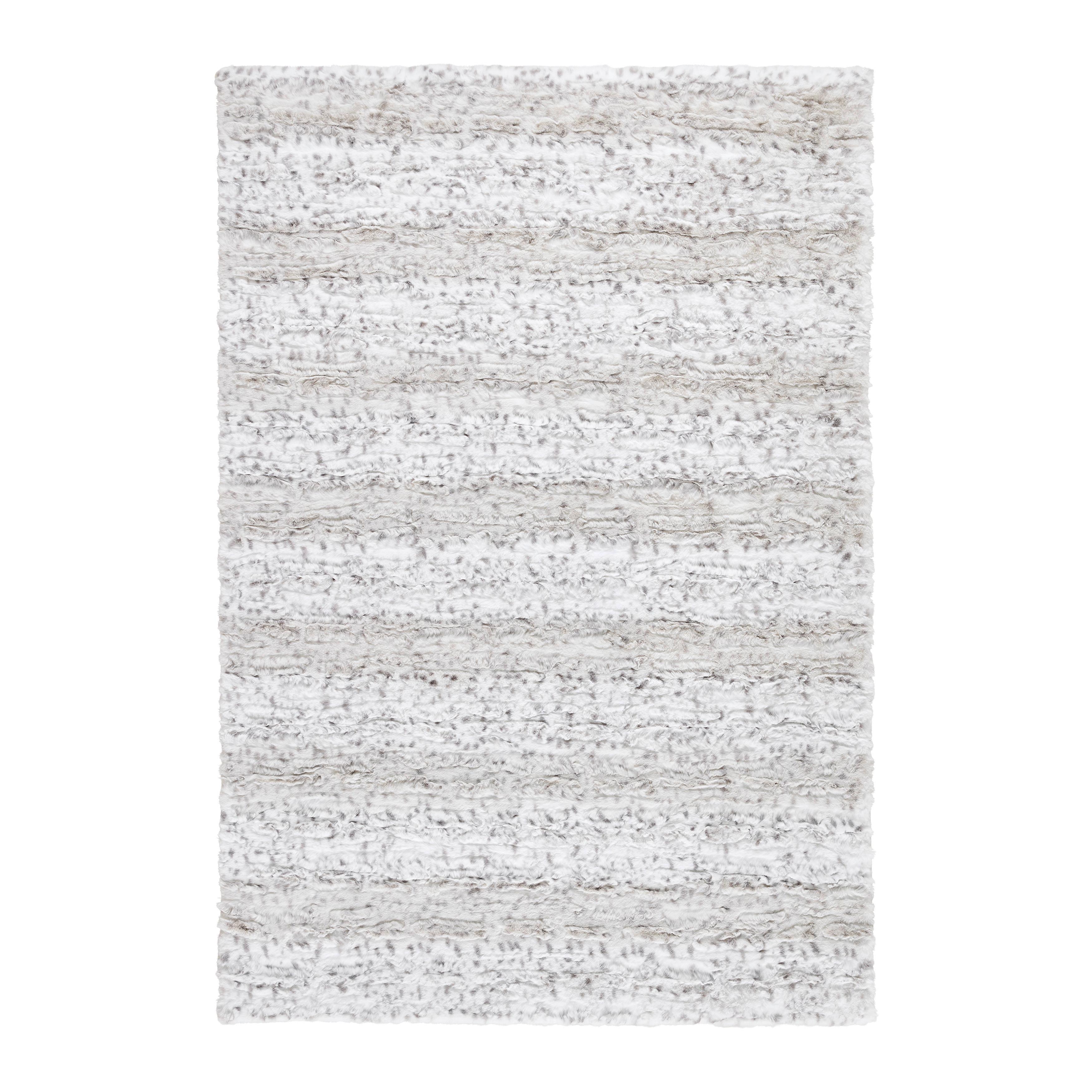 UMĚLÁ KOŽEŠINA POLAR LUXE - bílá/černá, Konvenční, textil (130/190cm) - Mömax