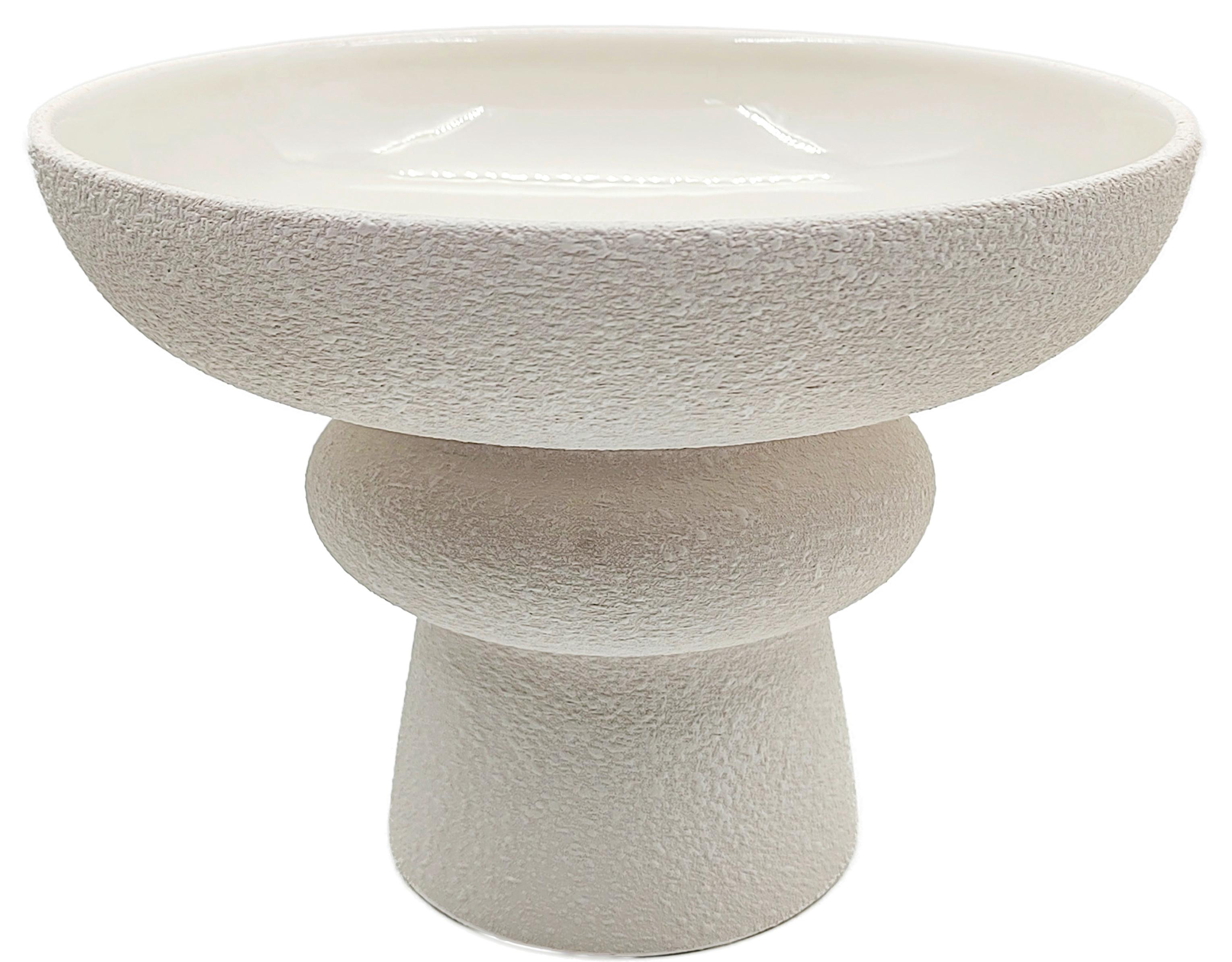 Dekorační podnos YURI - biela, Modern, keramika (22/15,7cm) - Mömax