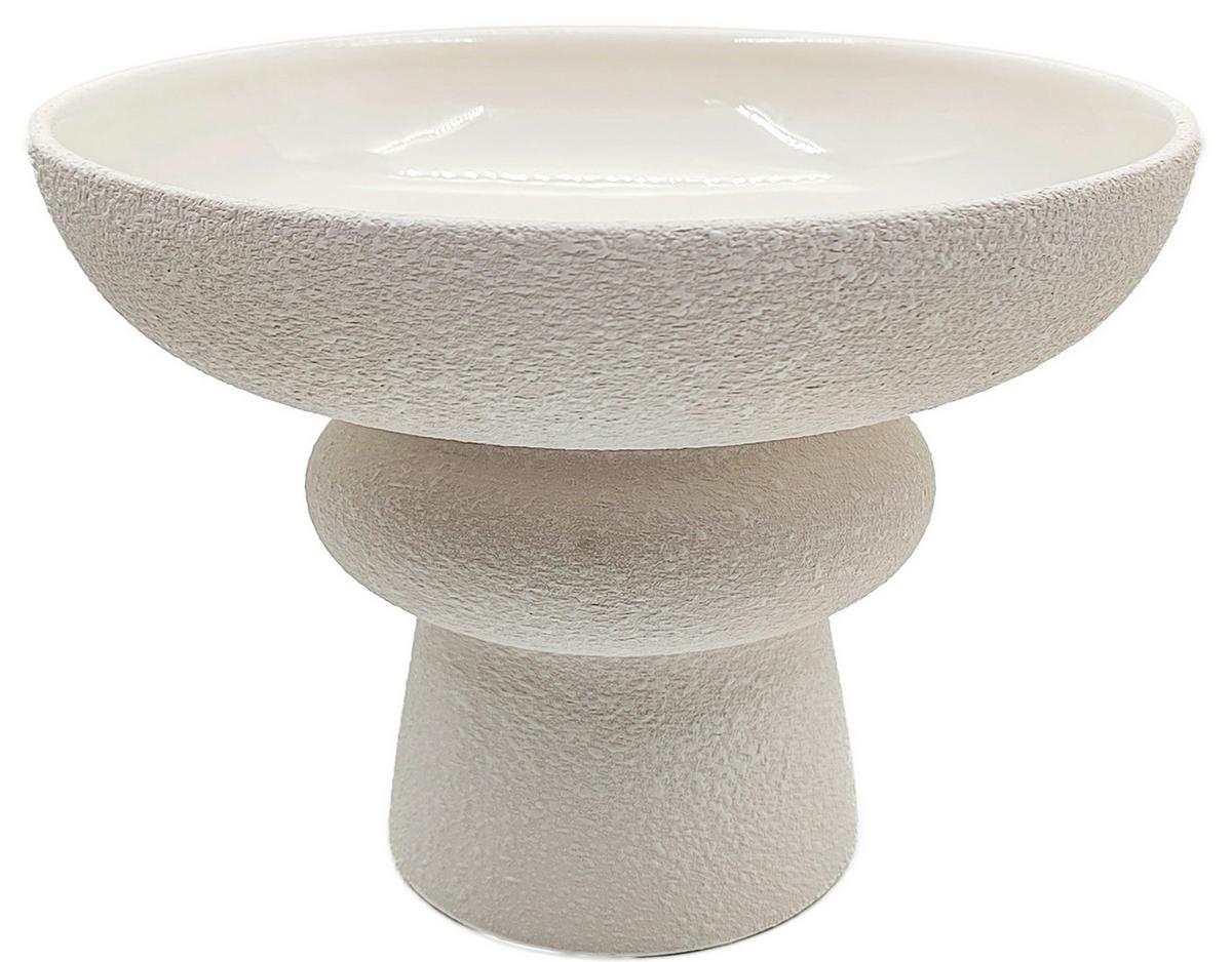Dekorační podnos YURI - biela, Modern, keramika (22/15,7cm) - Mömax