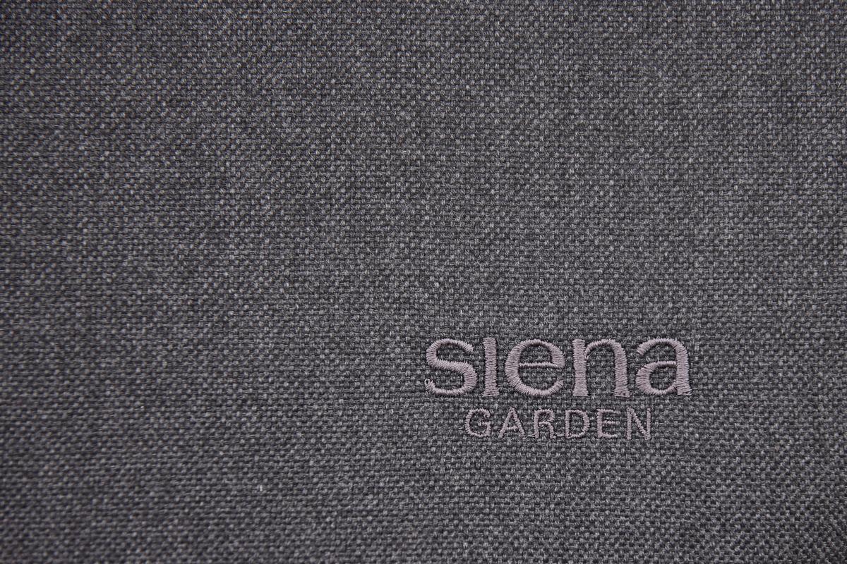 Schaukelliege Metall/Kunststoff/Textil - Schwarz, KONVENTIONELL, Kunststoff/Textil (57/81/143cm) - Siena Garden