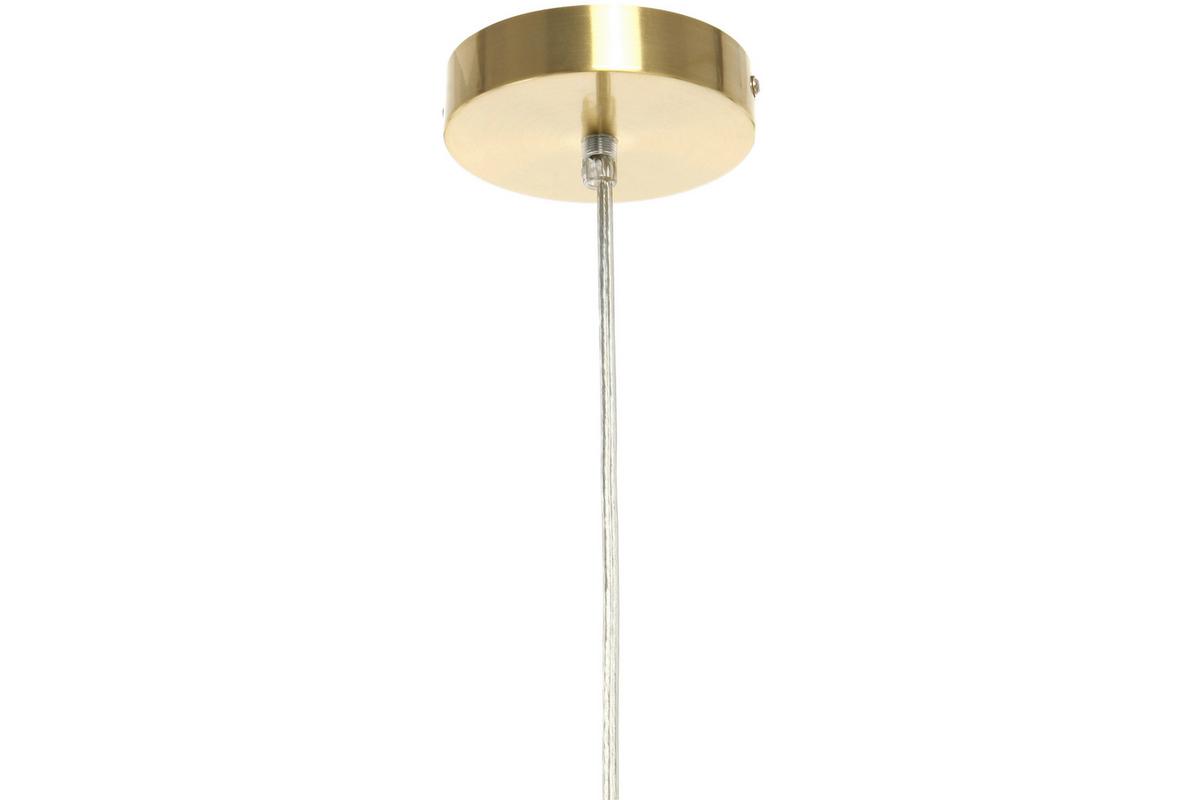 Hängeleuchte Vince 125 Bernsteinfarben B: 32 cm - Bernsteinfarben, Basics, Glas/Metall (32/32/32cm) - Kayoom