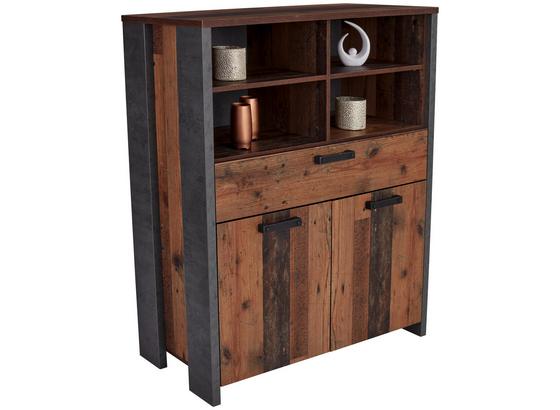 Highboard Clif B:107cm Old-Wood Vintage/Betonoptik - Dunkelgrau, MODERN, Holzwerkstoff/Kunststoff (107/128/42cm) Highboard Clif B:107cm Old-Wood Vintage/Betonoptik - Dunkelgrau, MODERN, Holzwerkstoff/Kunststoff (107/128/42cm)