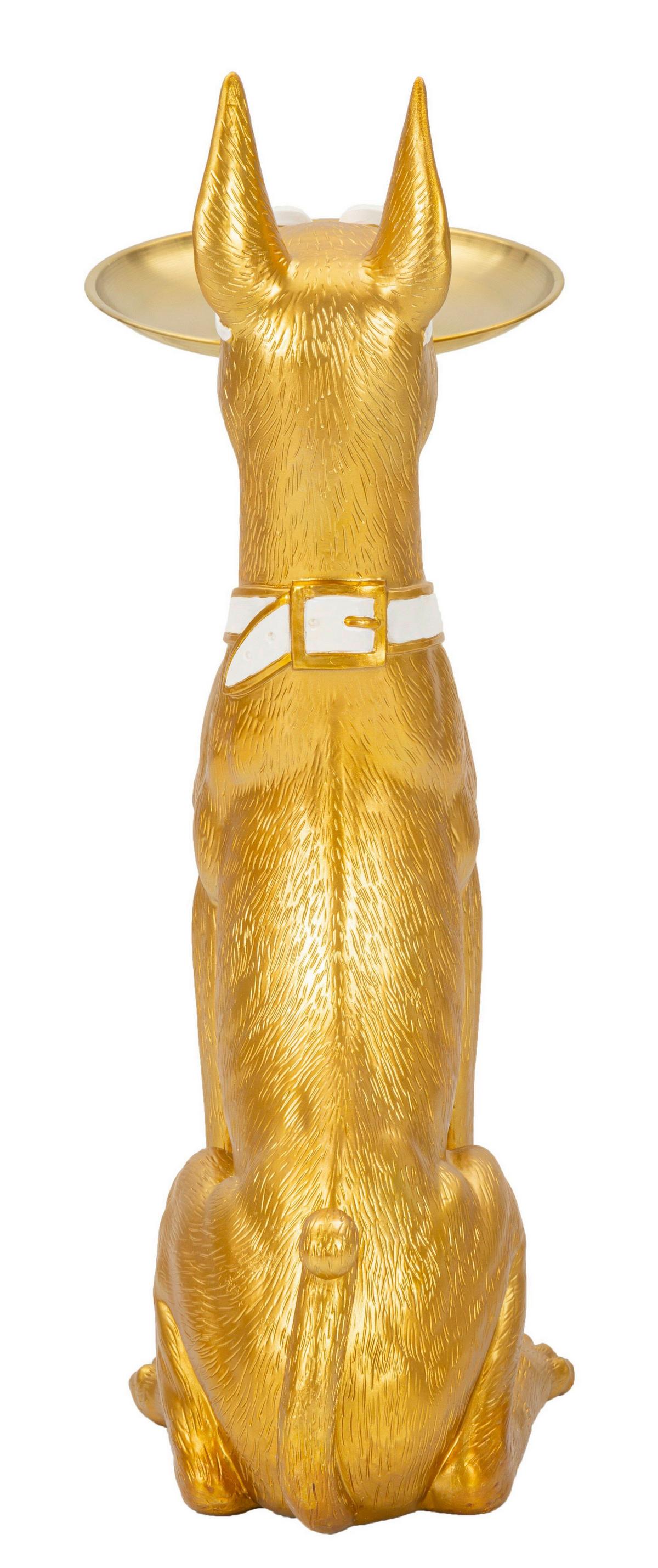 Skulptur Kunststoff/metall, Gold - Basics, Kunststoff/Metall (33.5/73/25cm)