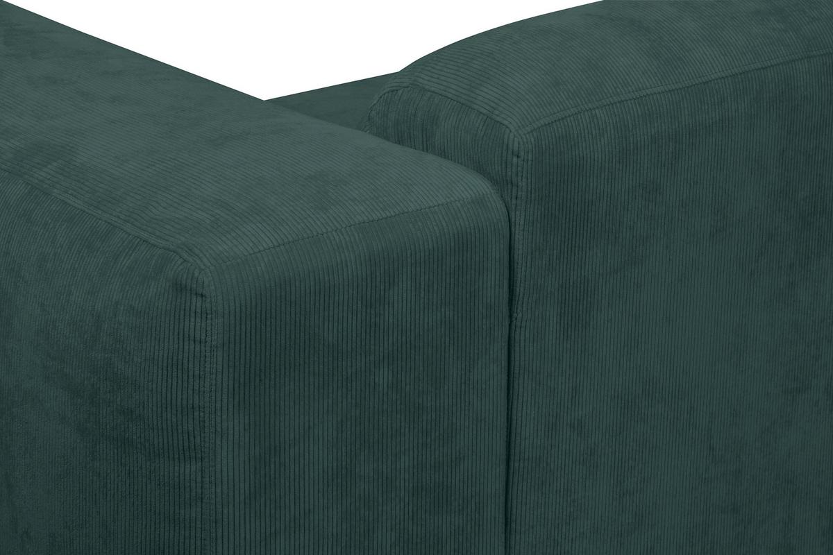 Ecksofa Hannah Grün 170x343 cm - Schwarz/Grün, Design, Textil (170/343cm) - MID.YOU