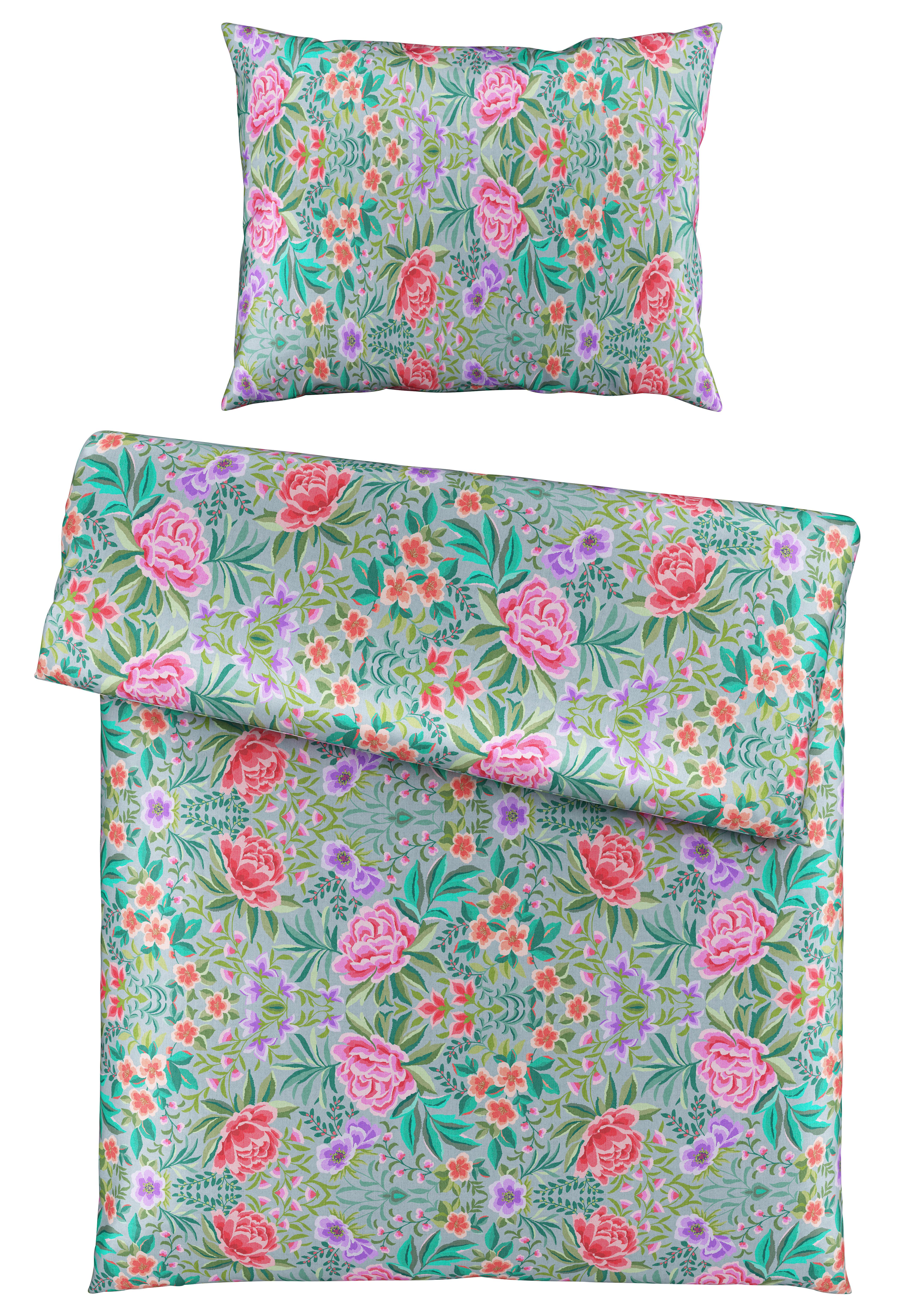 Povlečení Vivien, 70/90 140/200cm - vícebarevná, Romantický / Rustikální, textil (140/200cm) - Mömax
