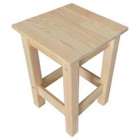 TABURETKA UNI 1 - farba borovice, Konventionell, drevo (33/45/33cm)