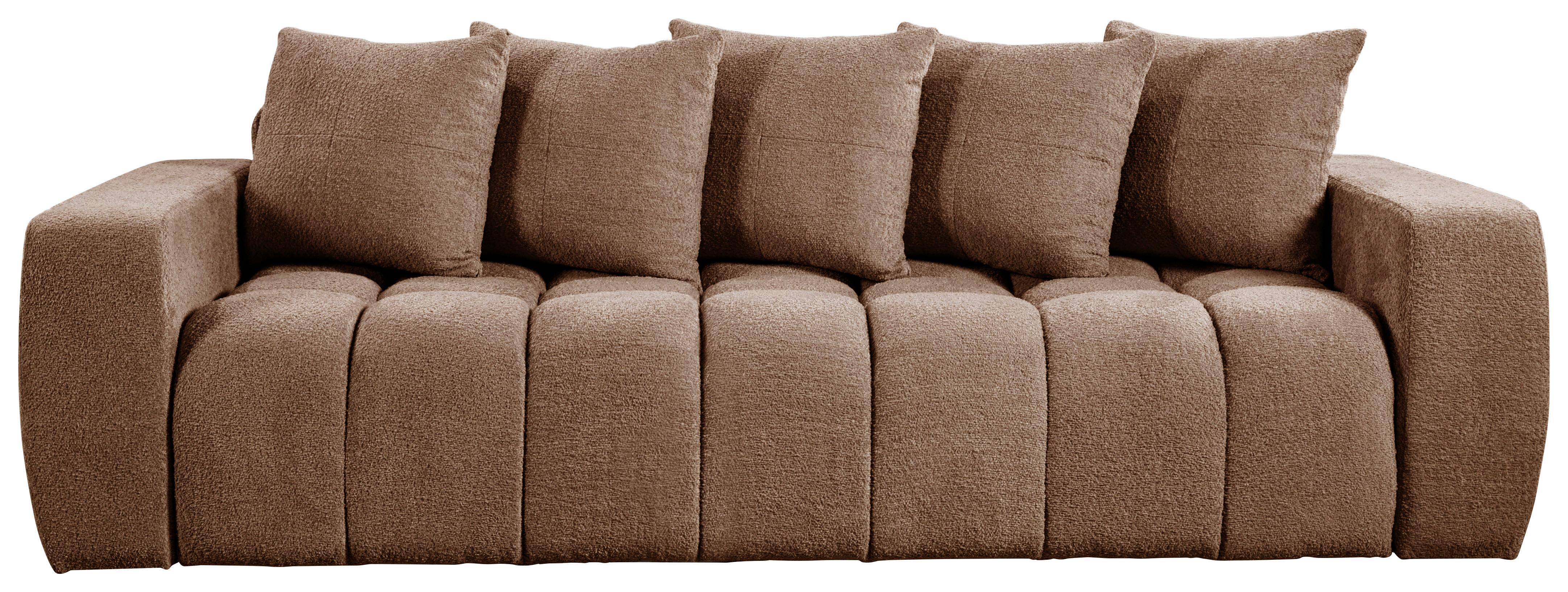 Schlafsofa Cloud Altrosa B: 250 cm - Schwarz/Altrosa, Basics, Textil (250/86/140cm) - Livetastic