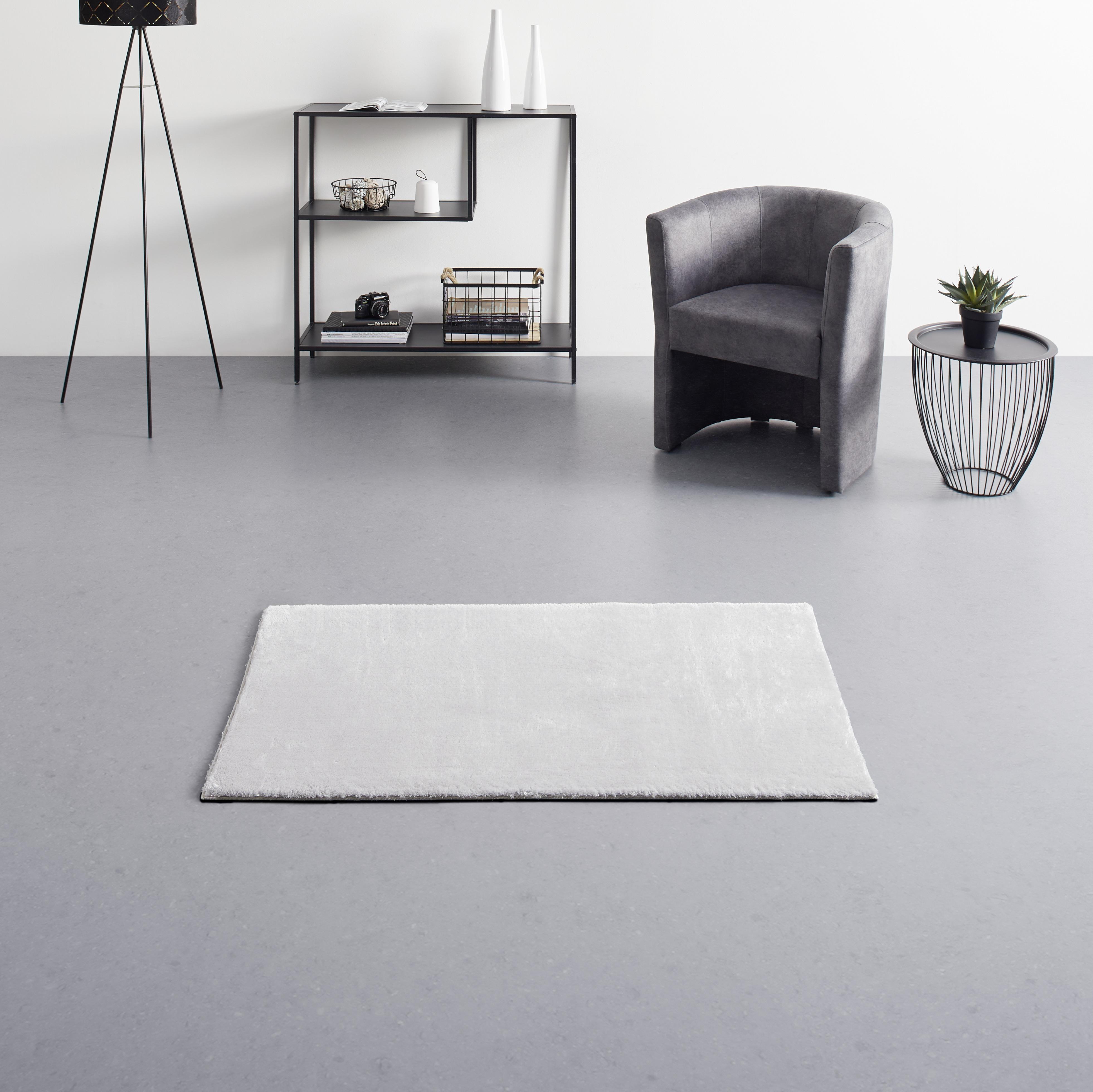 Koberec S Vysokým Vlasom Nemo 1, 60/110cm, Sivá - sivá, Basics, textil (60/110cm) - Modern Living