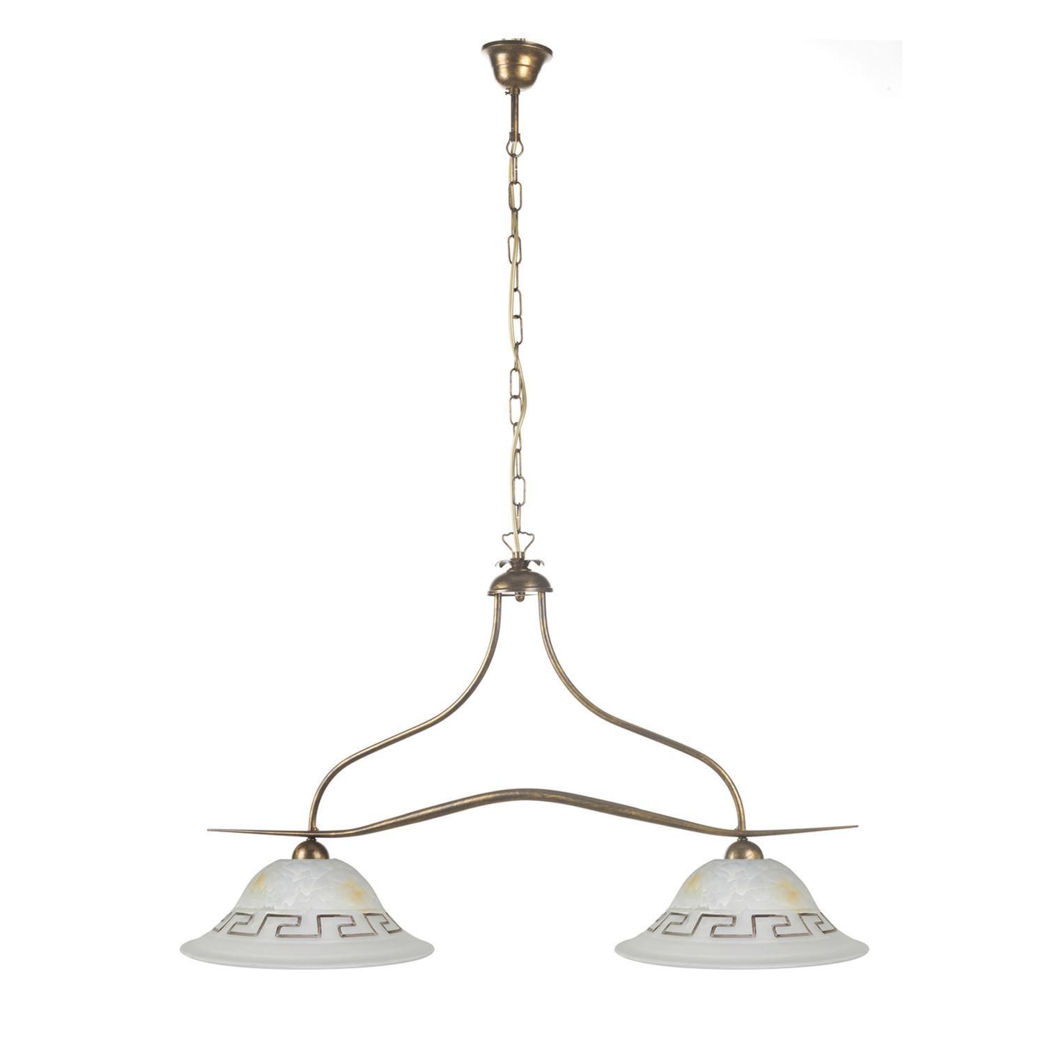 Hängeleuchte Corinne Braun L: 85 cm - Braun, Basics, Metall (85/30/110cm)