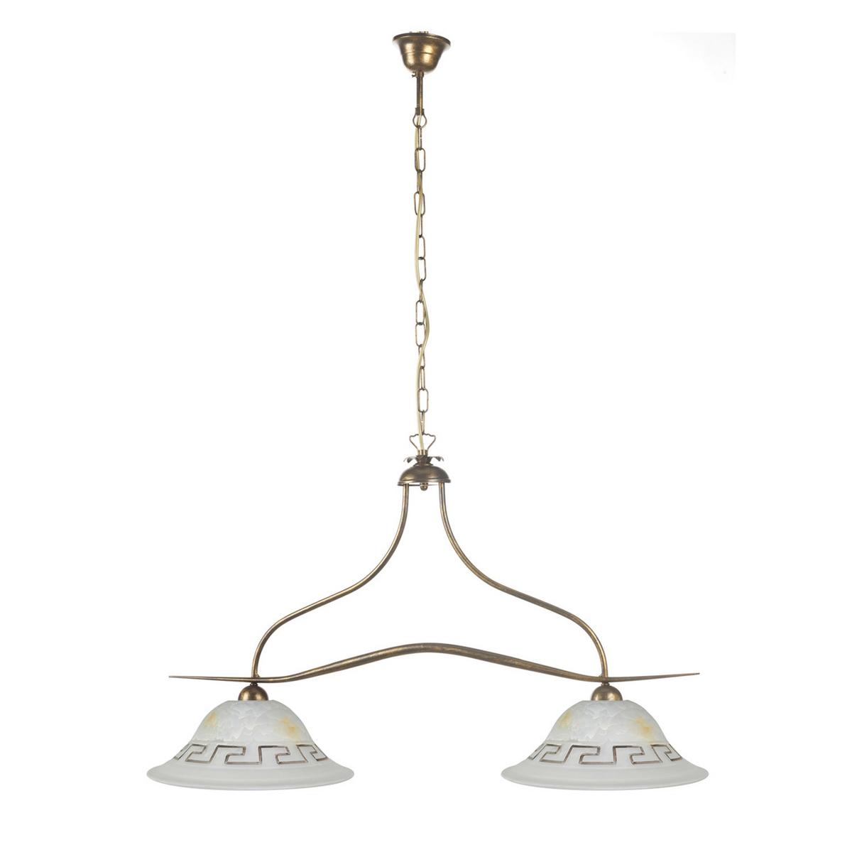 Hängeleuchte Corinne Braun L: 85 cm - Braun, Basics, Metall (85/30/110cm)