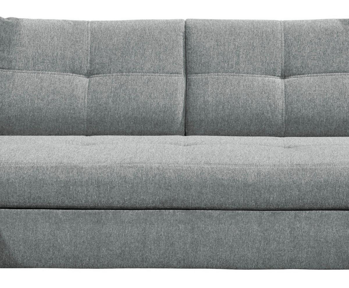 Wohnlandschaft mit Schlaffunktion Alba, Webstoff - Hellgrau, MODERN, Textil (233/349/177cm) - MID.YOU