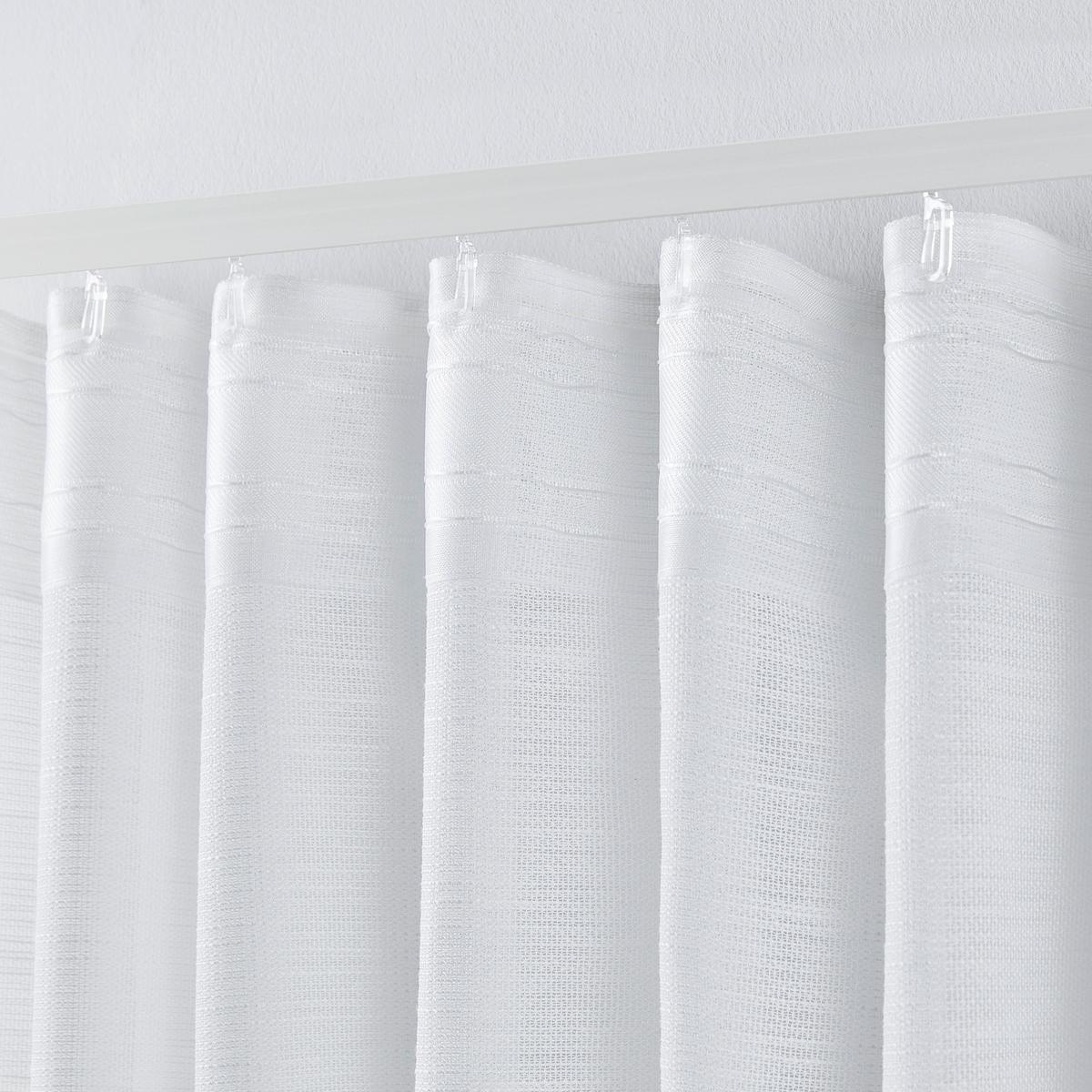 HOTOVÝ ZÁVES Eva, 140/255cm, biela - biela, Romantik / Landhaus, textil (140/255cm) - Premium Living