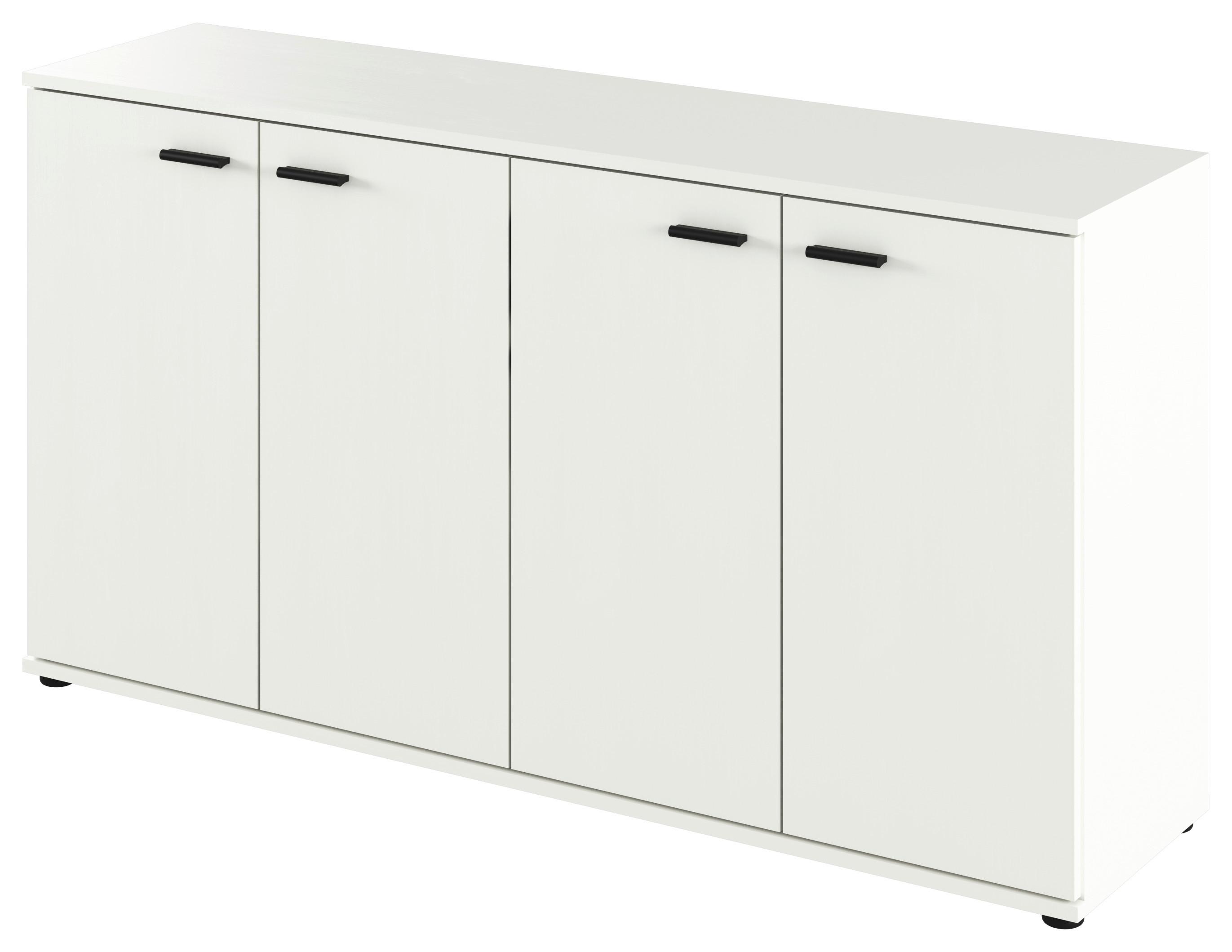 Komoda Cara *cenový Trhák* - čierna/farby duba, Moderný, kompozitné drevo/plast (138/74,8/35cm)