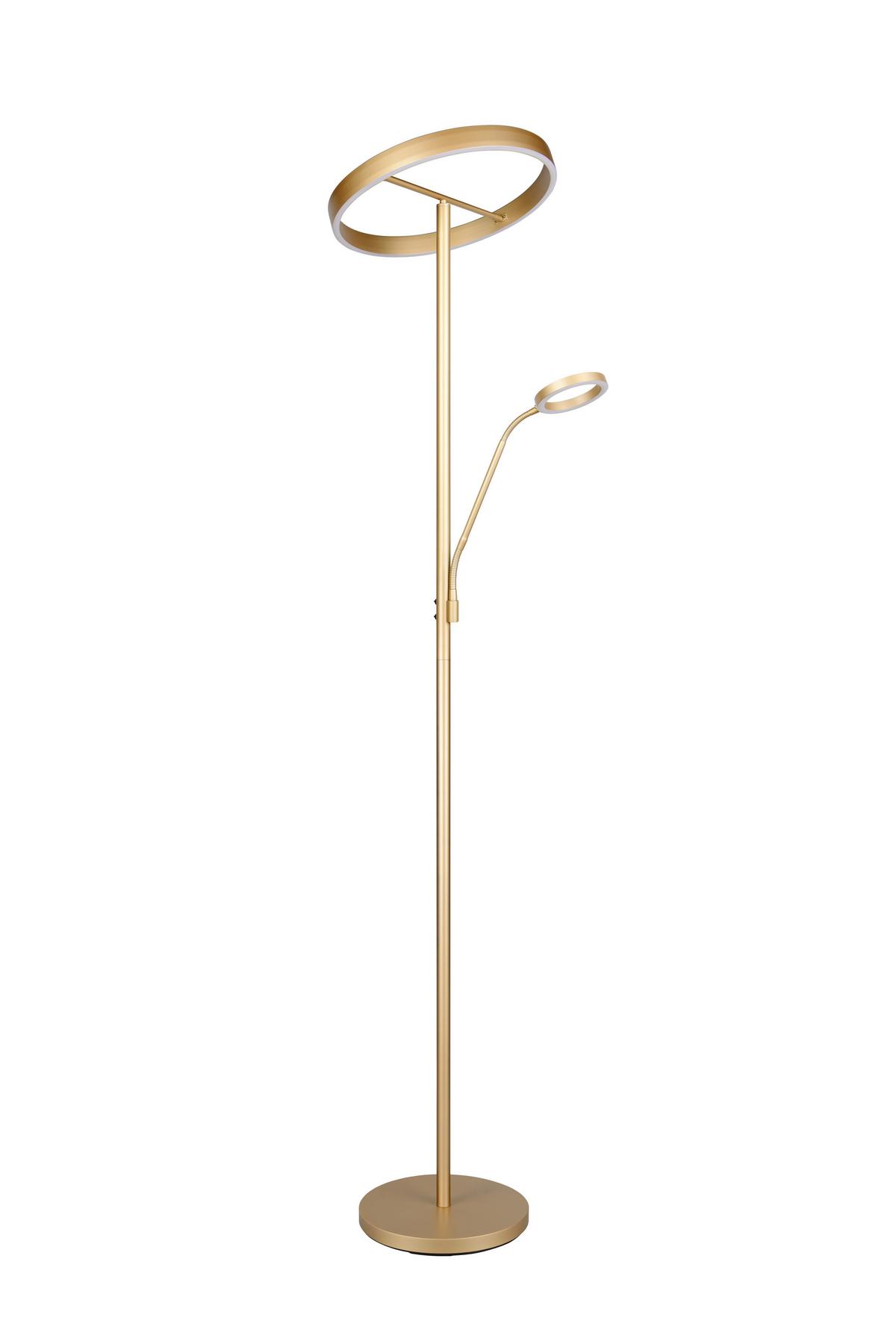 LED-Stehleuchte 449510279 Willis - Goldfarben, Design, Metall (40/180cm) - Trio Leuchten