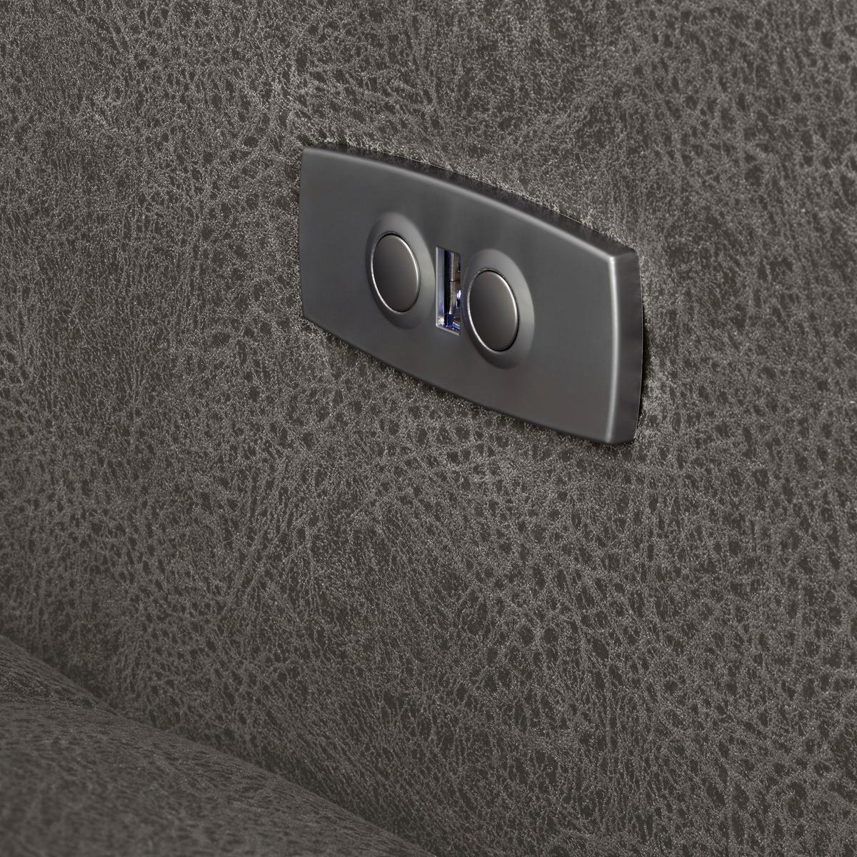 Rohová sedačka PANAMA, ľavá, sivobéžová - čierna/sivobéžová, Konventionell, kov/textil (216/89-102/304cm) - Premium Living